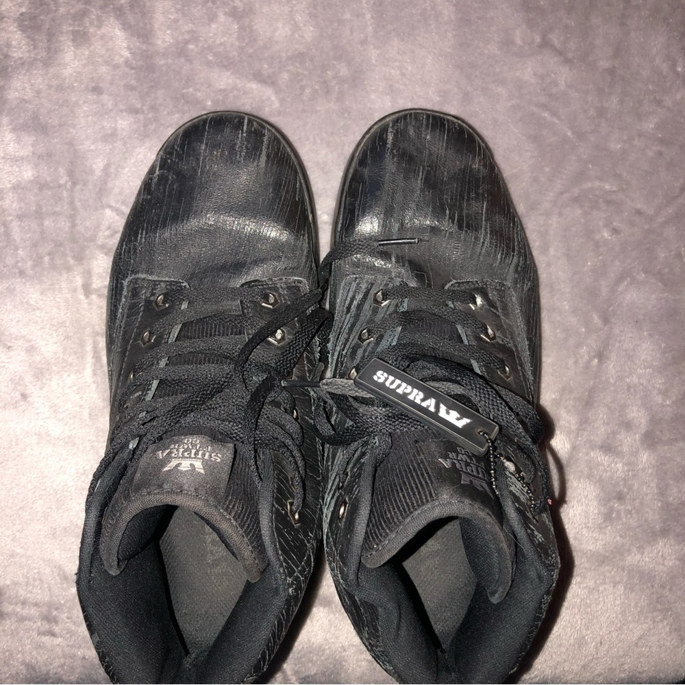 Supra mens black sneakers